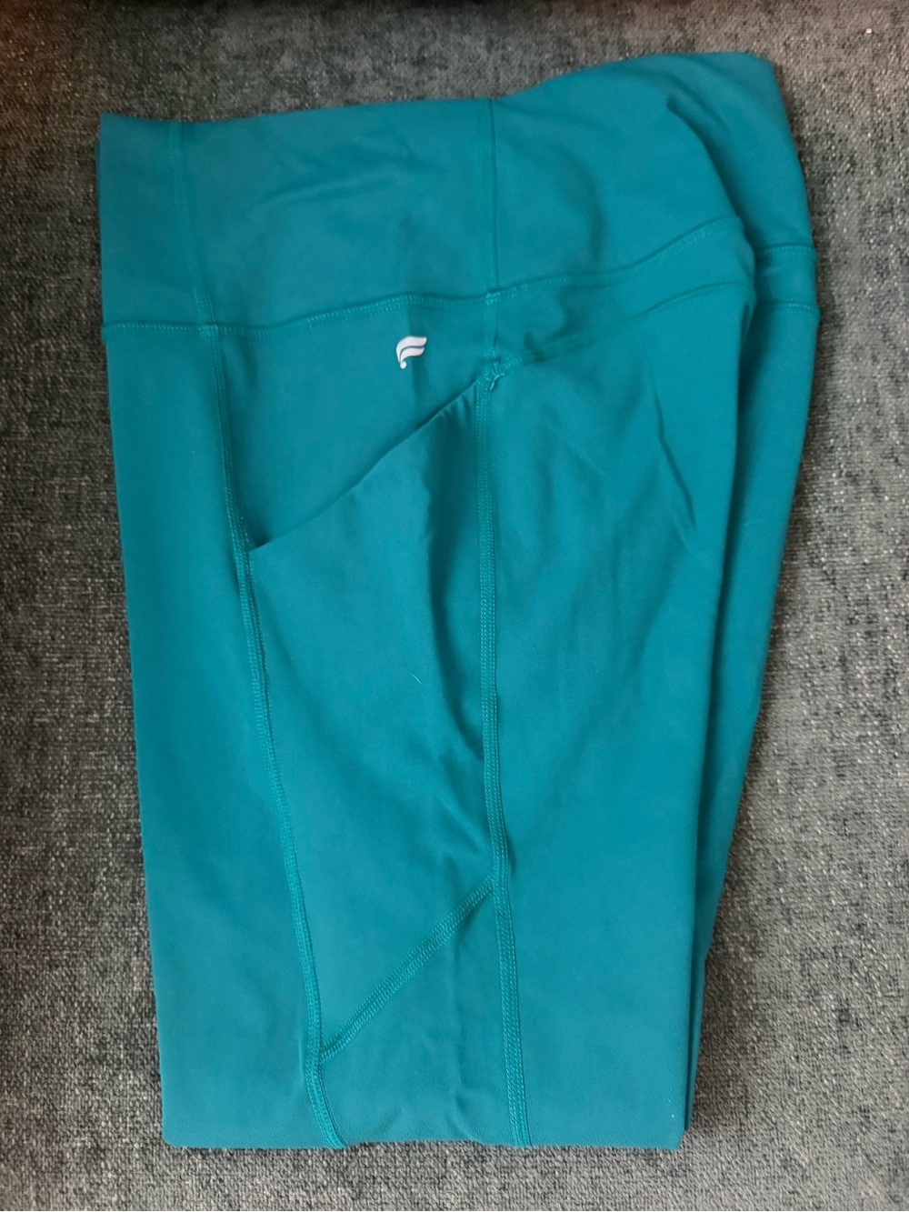 Fabletics Teal High-Waist Leggings with Side Pocket